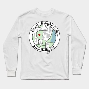 Mount Holyoke Map Long Sleeve T-Shirt